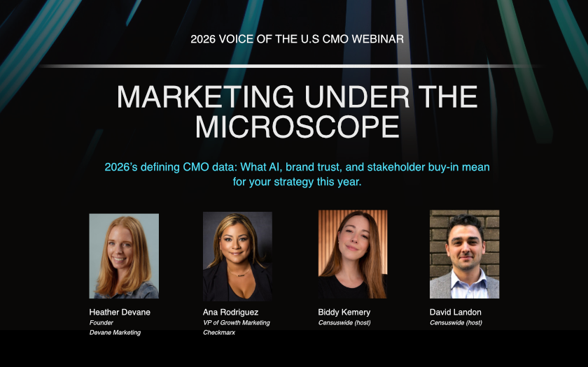 Webinar – What US CMOs Believe and What Audiences Actually Feel
